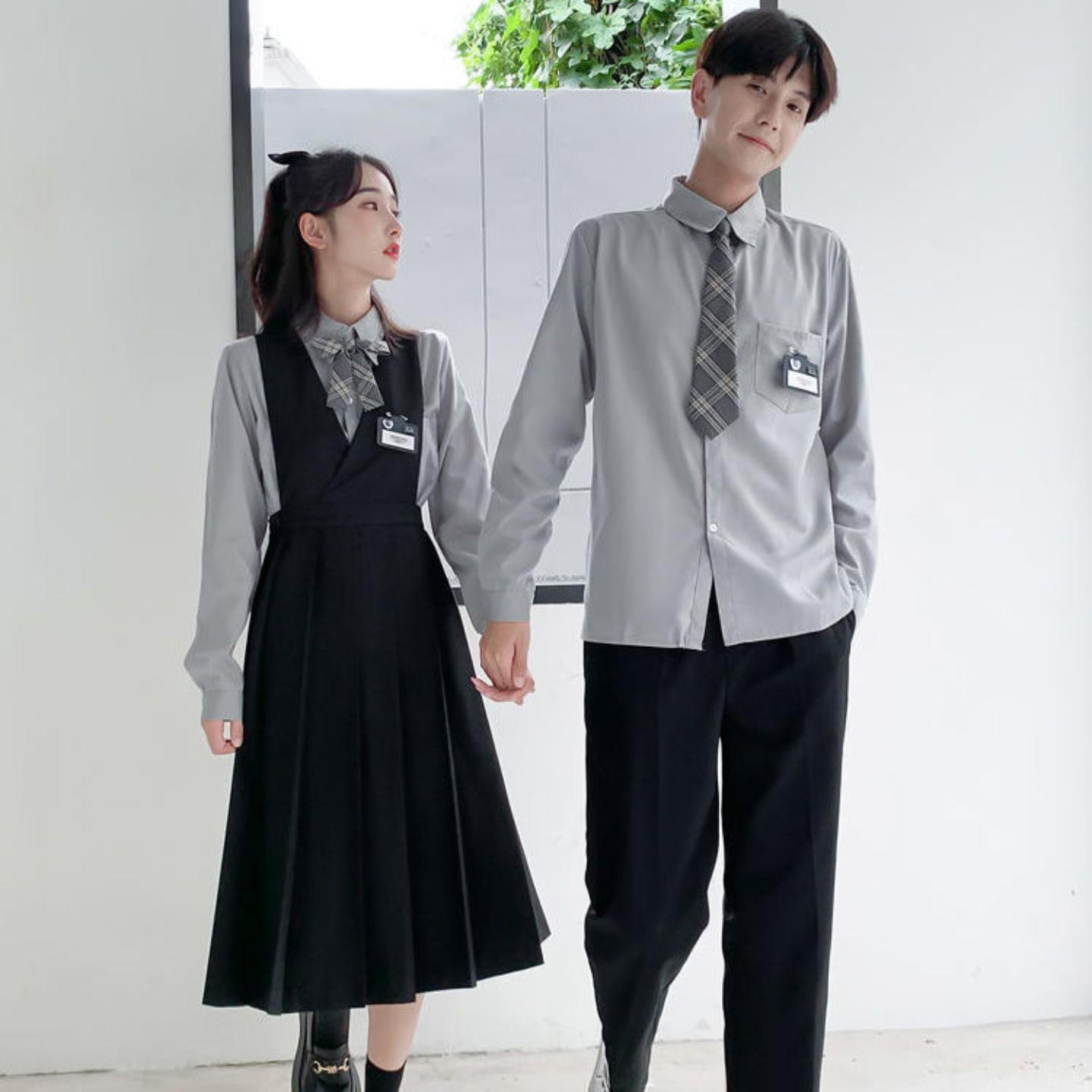 毕业班服高中生夏季学院风校服｜