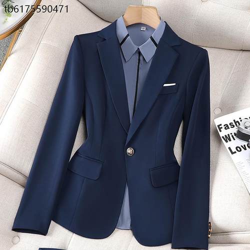 小西装外套女春秋时尚气质高端正装珠宝酒店面试职业套装女工作服