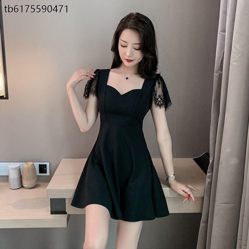 夜场女装性感连衣裙夏气质深V领低胸收腰显瘦a字裙足浴技师工作服