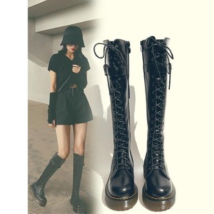 薅羊毛啦!FXSO方巷2025春秋季新款显瘦长靴厚底系带长筒靴子女