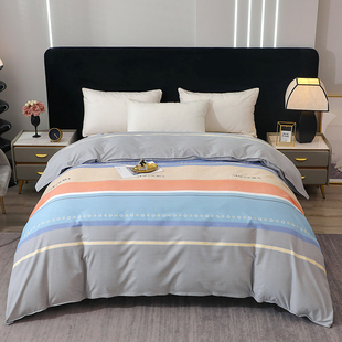 远梦纯棉磨毛被套冬天单人双人150x200x230学生宿舍全棉被罩