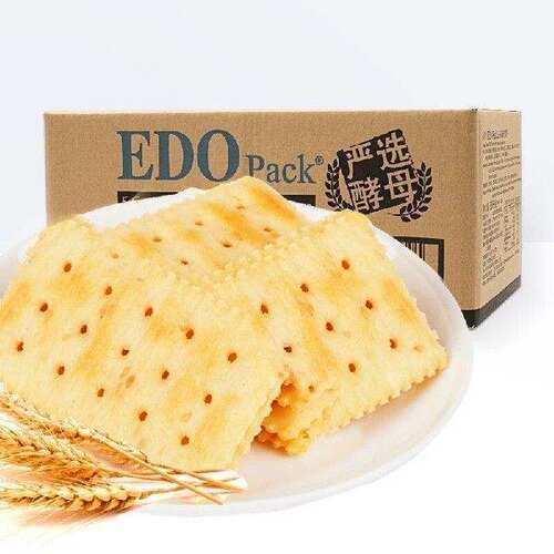 EDOpack早餐酵母苏打饼干五谷味2.5kg/整箱装果肉条见描述6个月