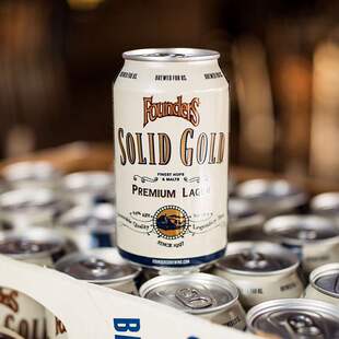 创始者（FOUNDERS）纯金拉格精酿啤酒355ml*6听整箱装美国原