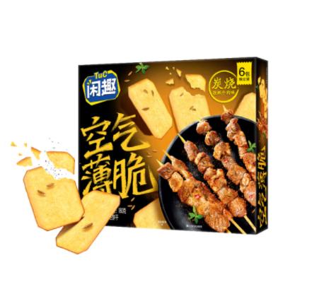 闲趣薄脆饼干 咸味饼干零食 孜然牛肉味 180g（包装内容物随机）