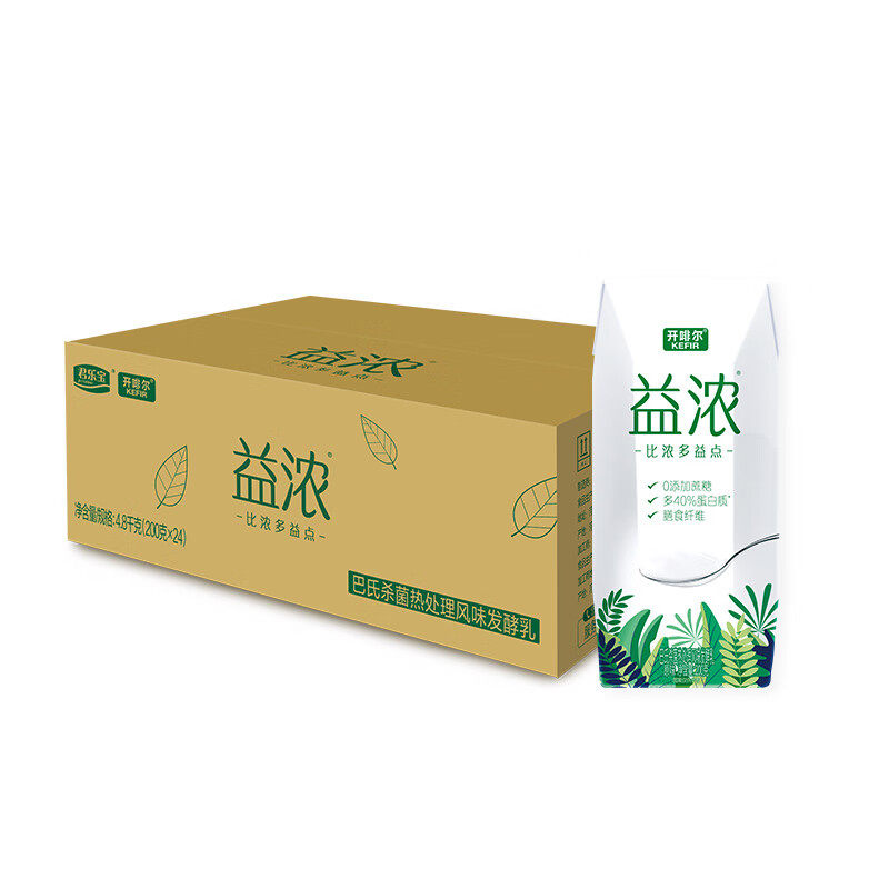 君乐宝(junlebao)开啡尔益浓常温酸奶风味发酵乳 多40%蛋白质20