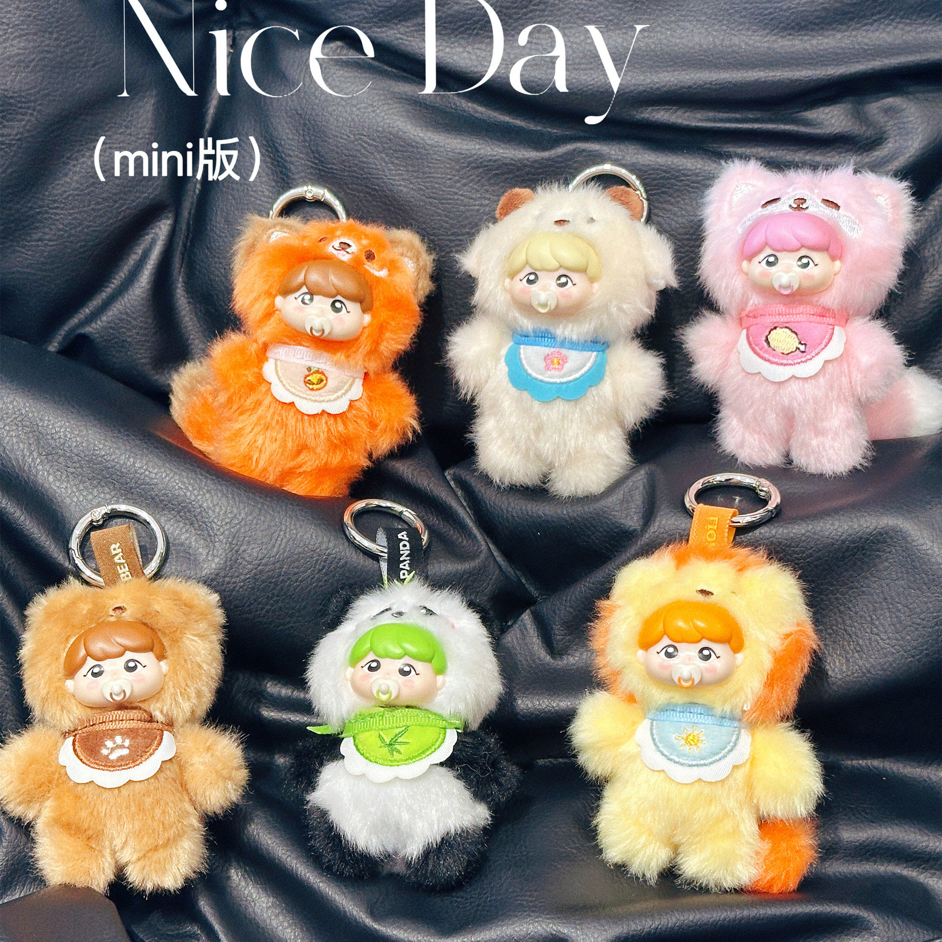 精致迷你可爱森林幼稚园动物公仔钥匙扣潮流搪胶潮流玩偶情侣挂件