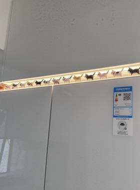 冰箱上方缝隙遮丑神器迷你仿真装饰品猫咪摆件洗衣机上方遮丑改造