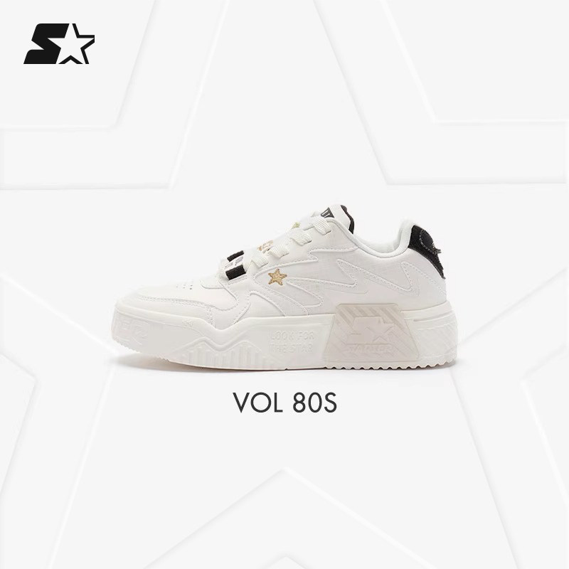 STARTER秋冬透气VOL音浪男女款情侣休闲超轻质厚底增高运动滑板鞋