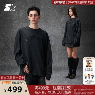 STARTER圆领卫衣2025秋季新款男女同款休闲百搭宽松纯棉圆领上衣
