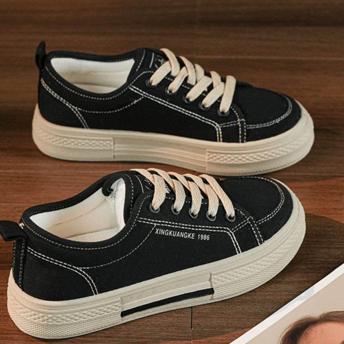 慕芙妍女鞋旗舰店品牌帆布鞋女士春夏低帮板鞋软底透气百搭休闲鞋,女鞋,休闲板鞋,淘宝优惠券,粉丝福利购,淘宝优惠卷