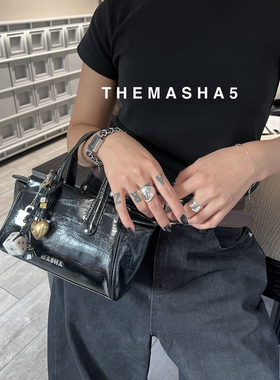 MASHA 5时尚百搭小众设计手提包2025新款高级感简约通勤99038