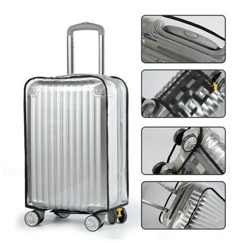 transparent thick suit case cover luggage carrier travel