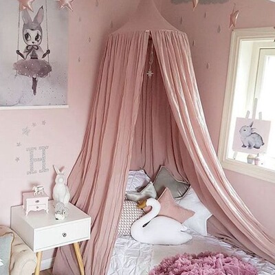 Children's room dome bed tent bed curtain tent lotus root 10