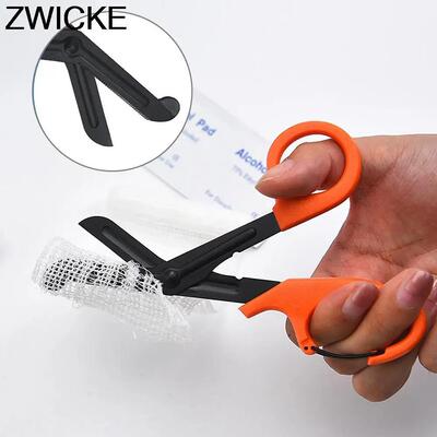 Medical Rescue Scissors Plastic Handle Stainless Steel Wound