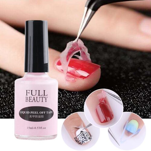 15ml Nail Polish Liquid Peel Off Tape Protect Glue Varnish A