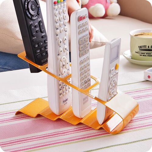 TV AC remote control holder rack new steel storage organiser