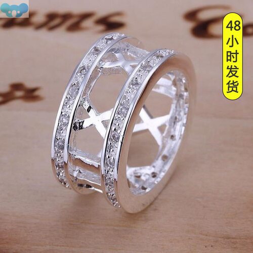 R002-8 Silver plated new design finger ring for跨境代发
