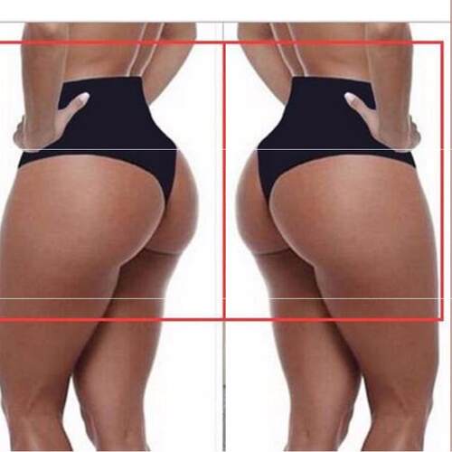 High tummy sports thong, peach hip panties plus size