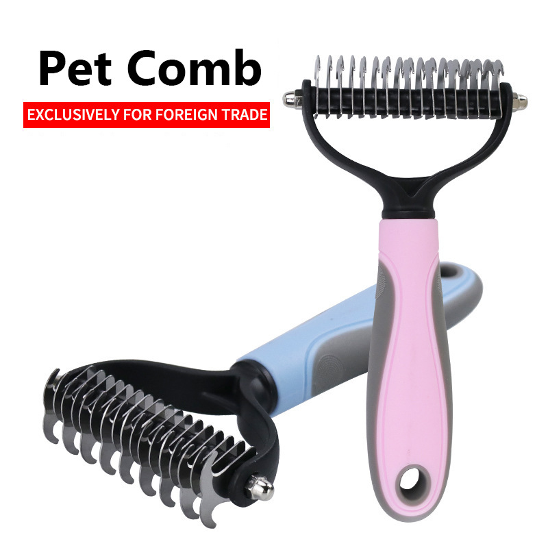 Pets Fur Knot Cutter Dog Grooming Shedding Tools Pet Cat跨境