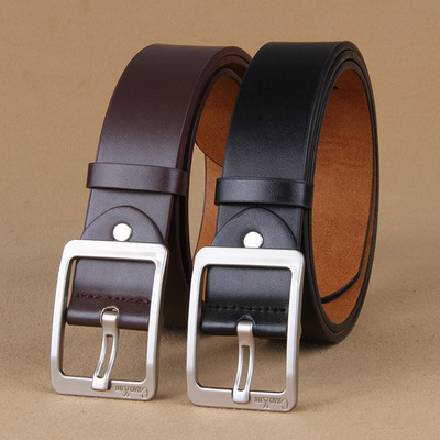 Mens Waist Belt Men Belts Leather Man For Jeans Black Male