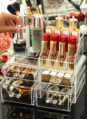 extra large drawer cosmetic storage box transparent