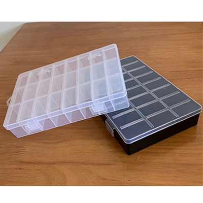 24 Compartments Plastic Storage Box Jewelry Earring Beads跨