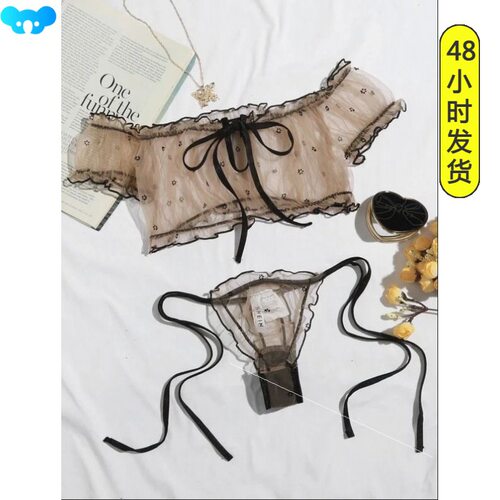 Erotic lingerie Sexy women's mesh tube top underwear跨境