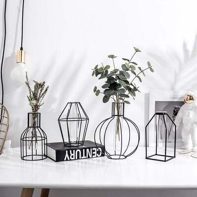 Nordic Water Planting Glass Flower Vase Decoration Artwork