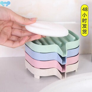 Waterfall Plastic Soap Dish Drain Soap Box Shower Soap跨境专