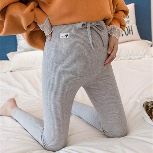 Maternity Women Pants Soft Slim Adjustable Waist Pregnant