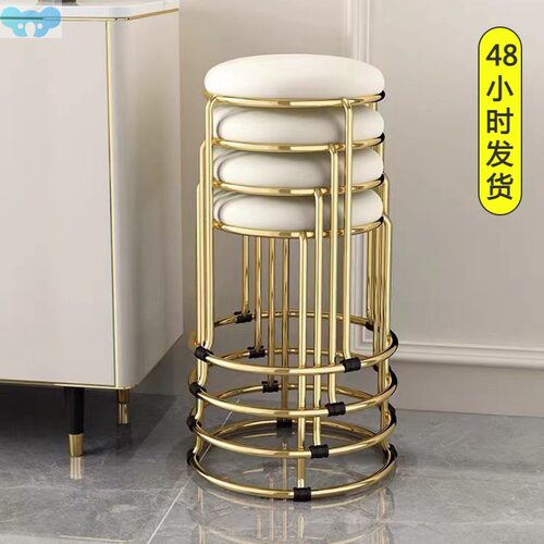Stool Chair Stackable Round Stool Dining Table Stool Small R