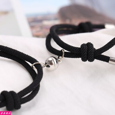 New male Bracelet Black White Rope Couple bracelets bangle