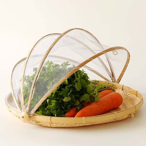 Steamed bread basket, household bamboo dustpan, anti-mosquit