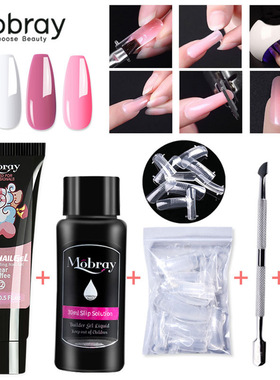 Polygel Kit Nail Extension Poly Gel Set With Nial Tips Dual