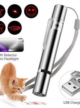 Laser Pointer  Rechargeable Pen 3 in 1 Cat Dog Pet Toy跨