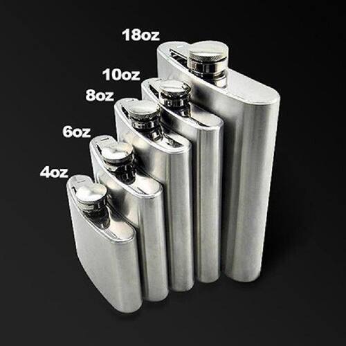 Stainless Steel Whiskey Pocket Hip Flask Wine Liquor