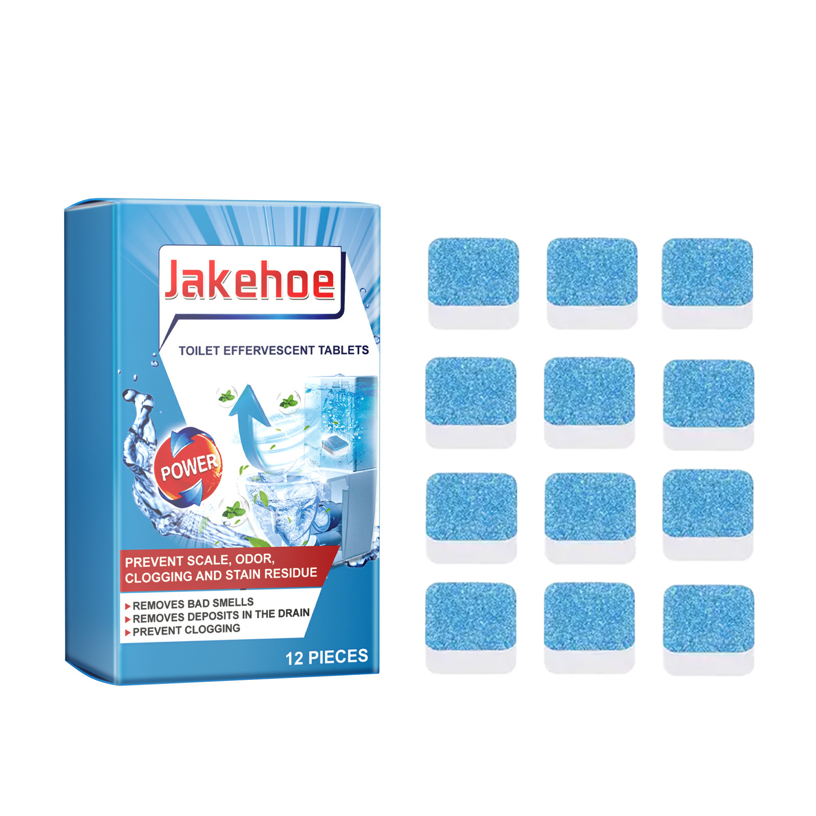 Toilet effervescent tablets cleansing and deodorizin