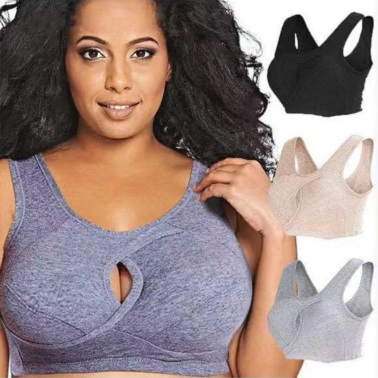6XL Euro size cotton sports bra women plus vest  wholesale