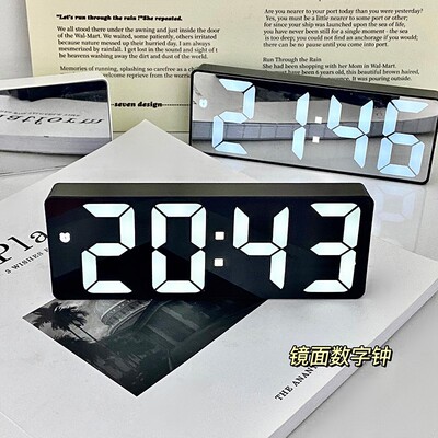 Alarm clock led mute digital small alarm clock desktop deco