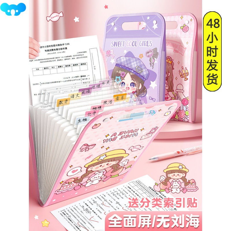 Test paper storage bag primary school students lightweight跨