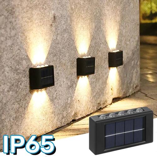 Solar Light Outdoor Garden Sunlight Powered LED Wall Lamp Wa