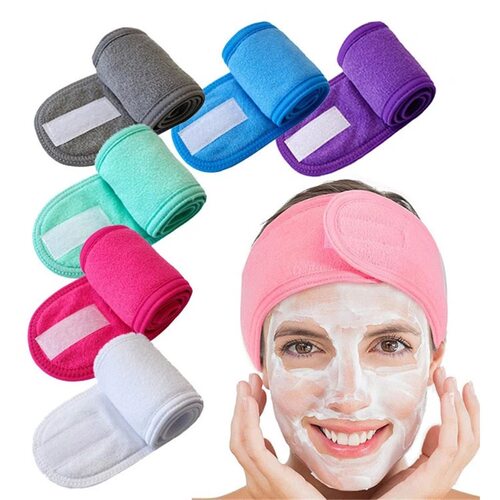 1pc Spa Makeup Soft Toweling Hairband Women Non-Slip跨境