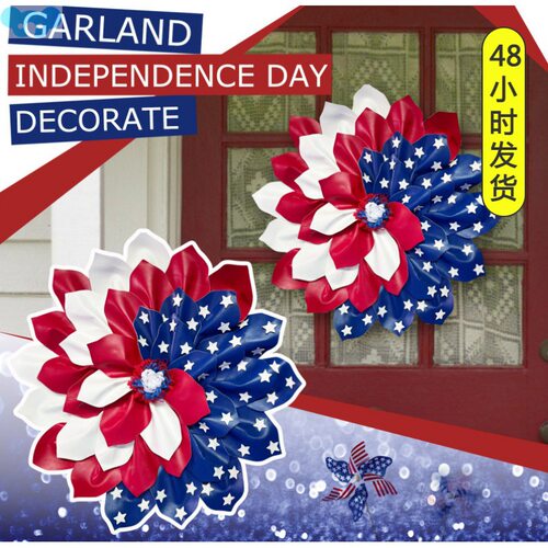 Independence Day American Flag wreath独立日花环