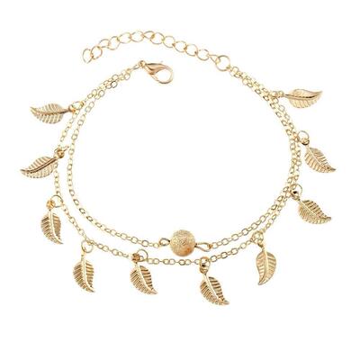 New Fashion Jewelry leaves Anklets For Women脚链accessories