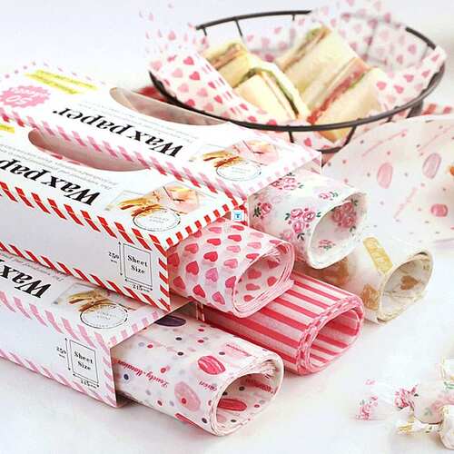 50Pcs/Lot Wax Paper Food Grade Grease Paper Baking Tools