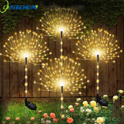 LED Solar Firework Light Garden Decoration Fairy Light Outdo