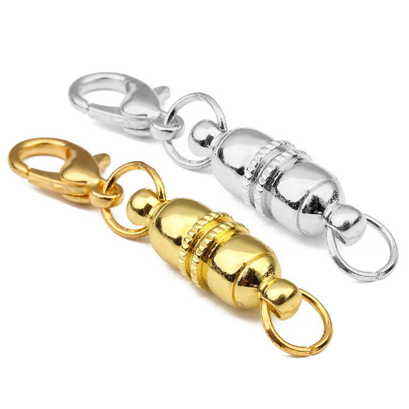 5pcs/lot 7X18mm Strong Magnetic Clasps Gold Plated Silver跨