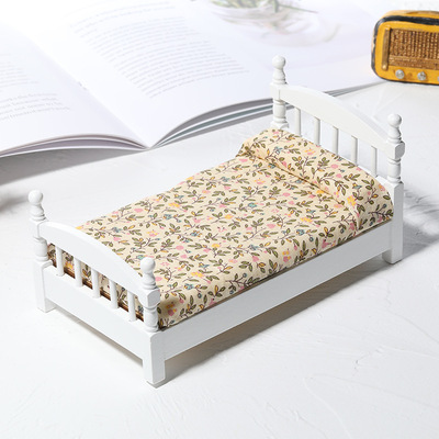 Furniture miniature food play bedroom rustic style single be