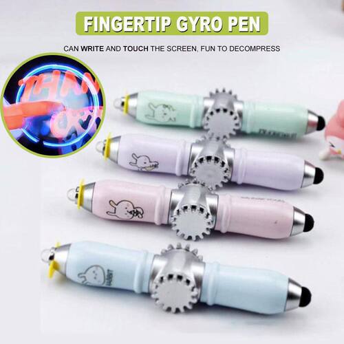 2 In 1 Creative Invisible Glow Fidget Spinner Pen Magic Fing