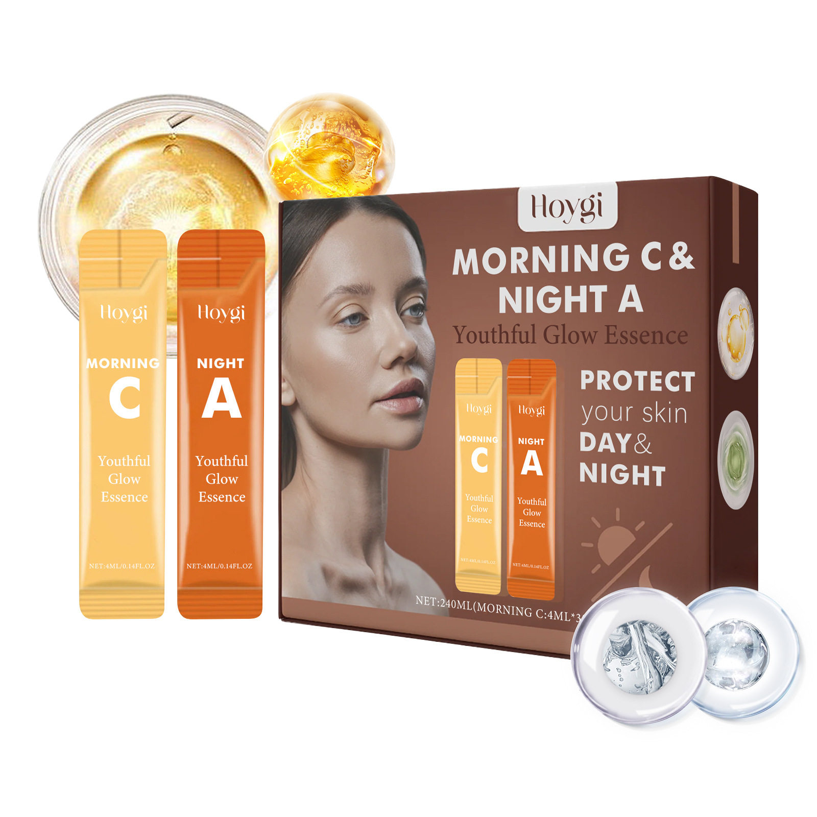 MORNING C & NIGHT A Youthful Glow Essence - 实物图